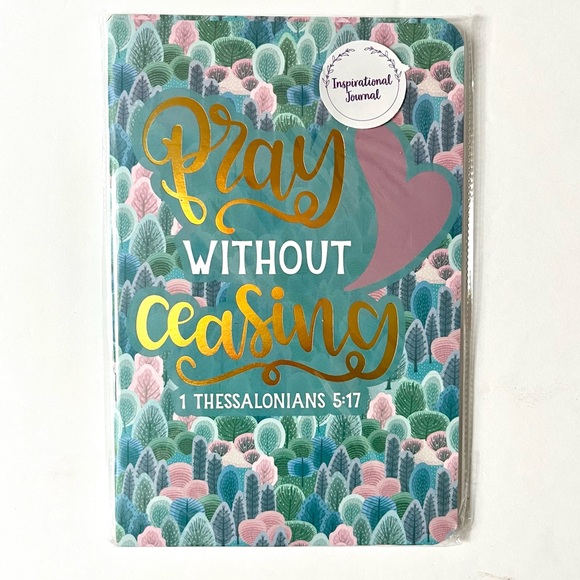 🏷️ inspirational journal gold “Pray without Ceasing 1 Thessalonians 5:17 - Picture 1 of 12